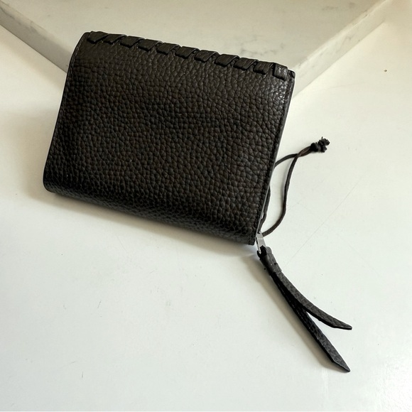 AllSaints Kita Small Japanese Pebbled Leather Wallet - Picture 2 of 9